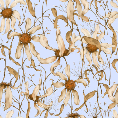 Faded Petals Pattern 2 Minky Fabric