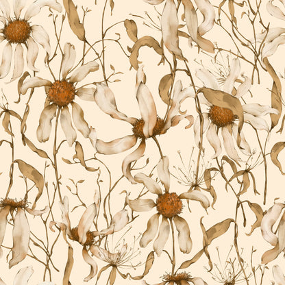 Faded Petals Pattern 3 Minky Fabric