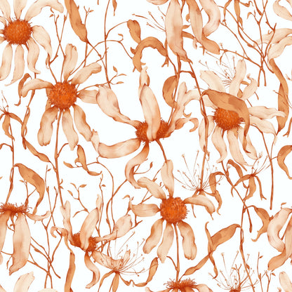 Faded Petals Pattern 4 Minky Fabric
