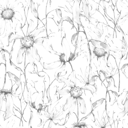 Faded Petals Pattern 5 Minky Fabric