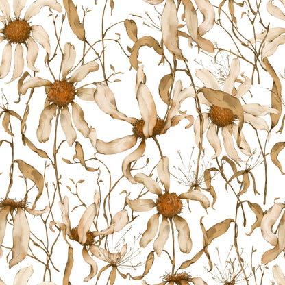 Dry Daisy Pattern 6 Quilting Cotton Fabric