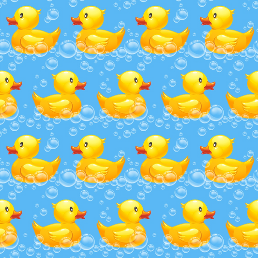 Ducks in the Tub Quilting Cotton Fabric