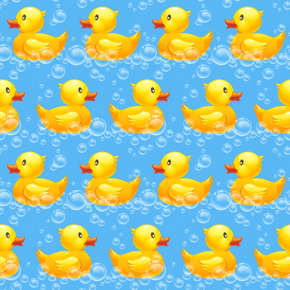 Ducks in the Tub Minky Fabric