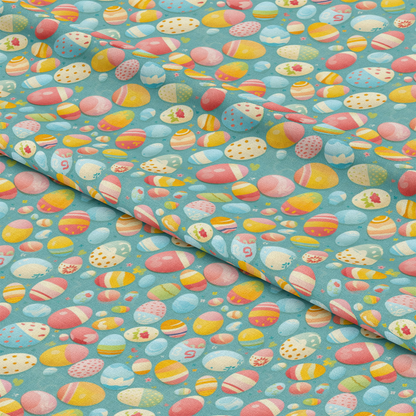 Easter Eggs Pattern 10 Quilting Cotton Fabric