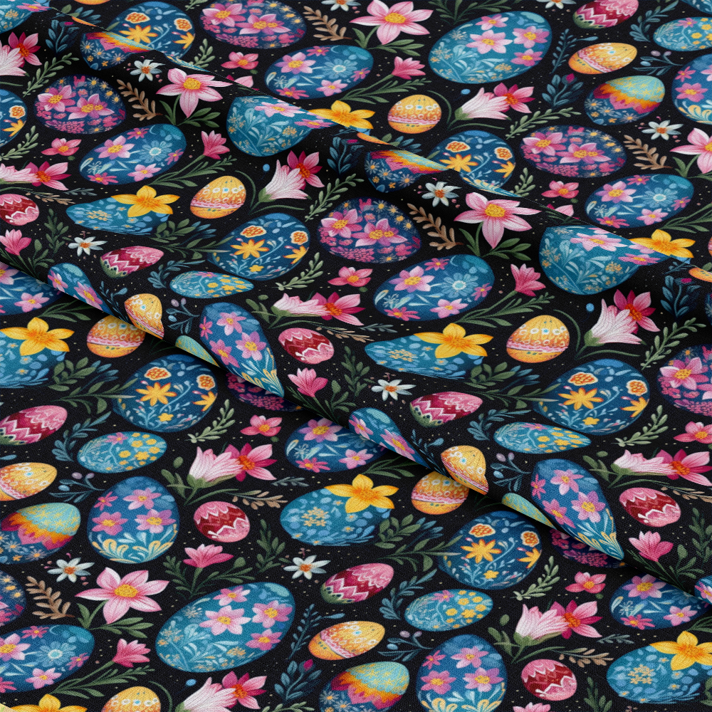 Easter Eggs Pattern 12 Quilting Cotton Fabric