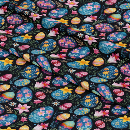Easter Eggs Pattern 12 Quilting Cotton Fabric
