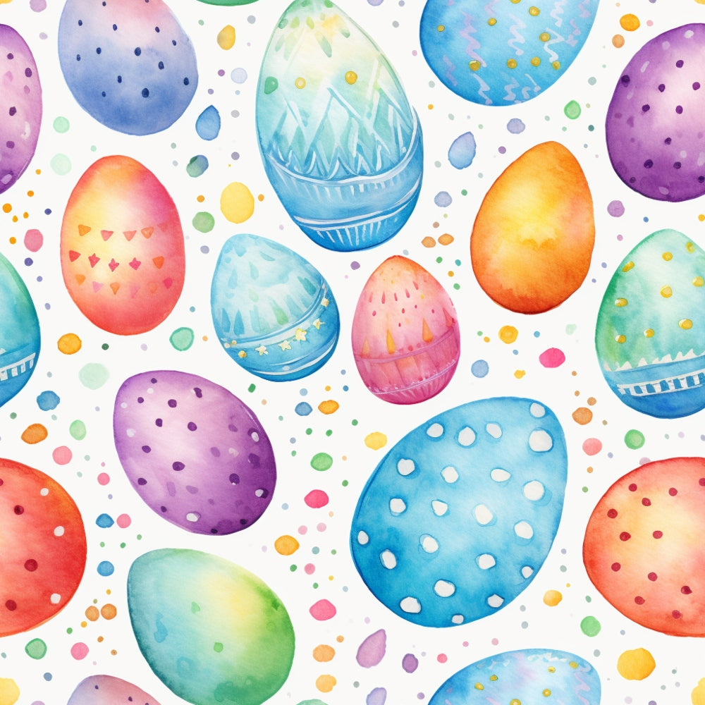Easter Eggs Pattern 15 Quilting Cotton Fabric