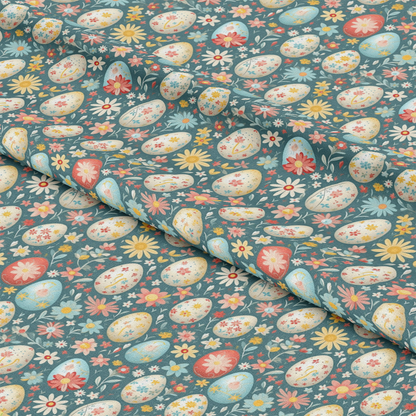 Easter Eggs Pattern 16 Quilting Cotton Fabric