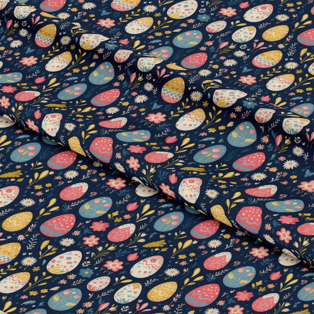 Easter Eggs Pattern 17 Quilting Cotton Fabric