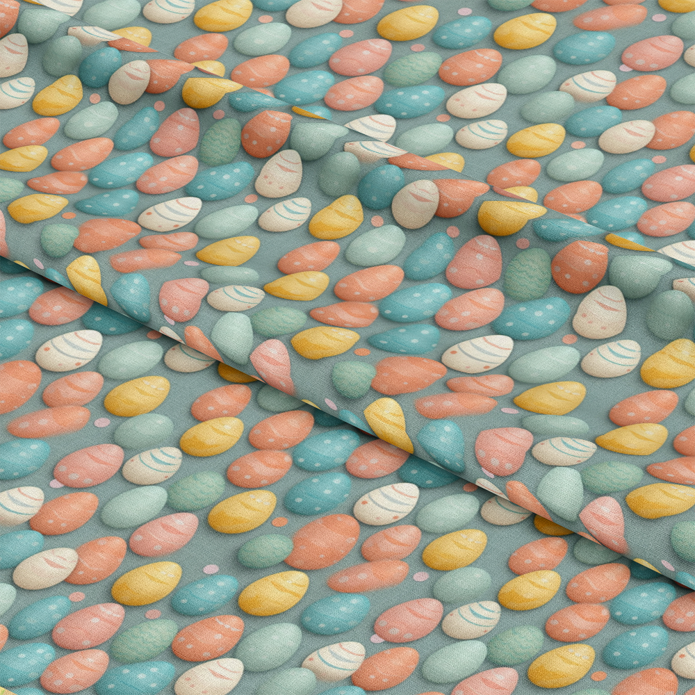Easter Eggs Pattern 18 Quilting Cotton Fabric