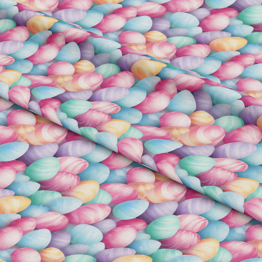 Easter Eggs Pattern 19 Quilting Cotton Fabric