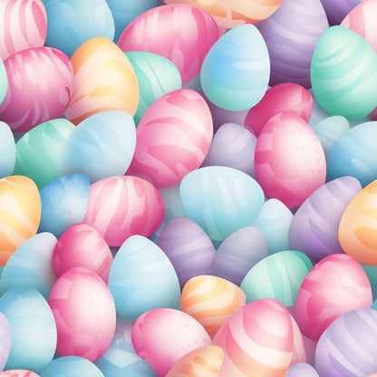 Easter Eggs Pattern 19 Quilting Cotton Fabric