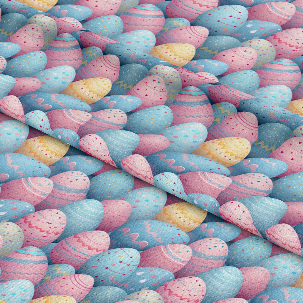 Easter Eggs Pattern 20 Quilting Cotton Fabric
