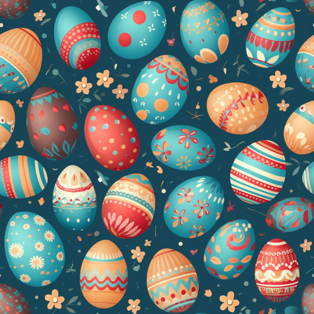 Easter Eggs Pattern 24 Quilting Cotton Fabric