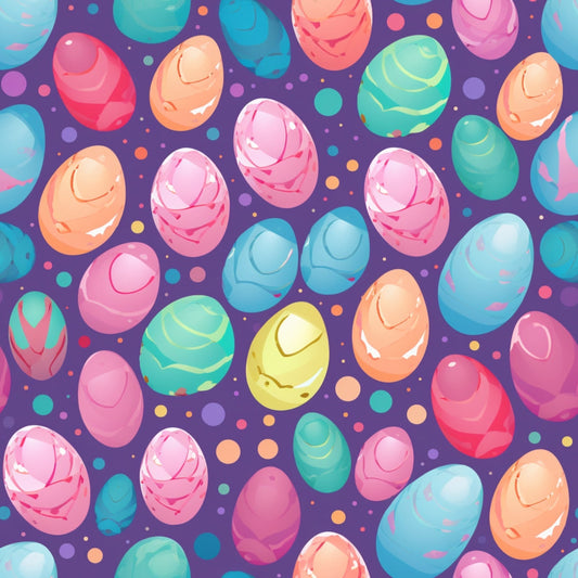 Easter Eggs Pattern 2 Quilting Cotton Fabric