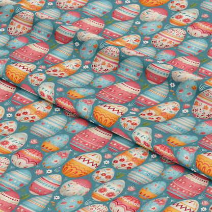 Easter Eggs Pattern 4 Quilting Cotton Fabric