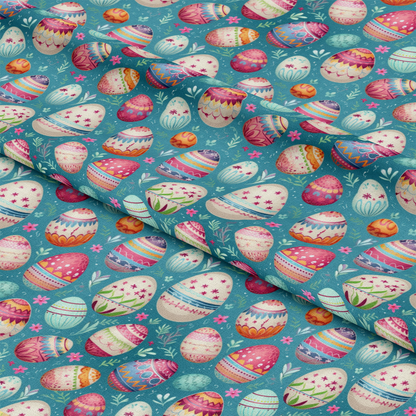 Easter Eggs Pattern 5 Quilting Cotton Fabric