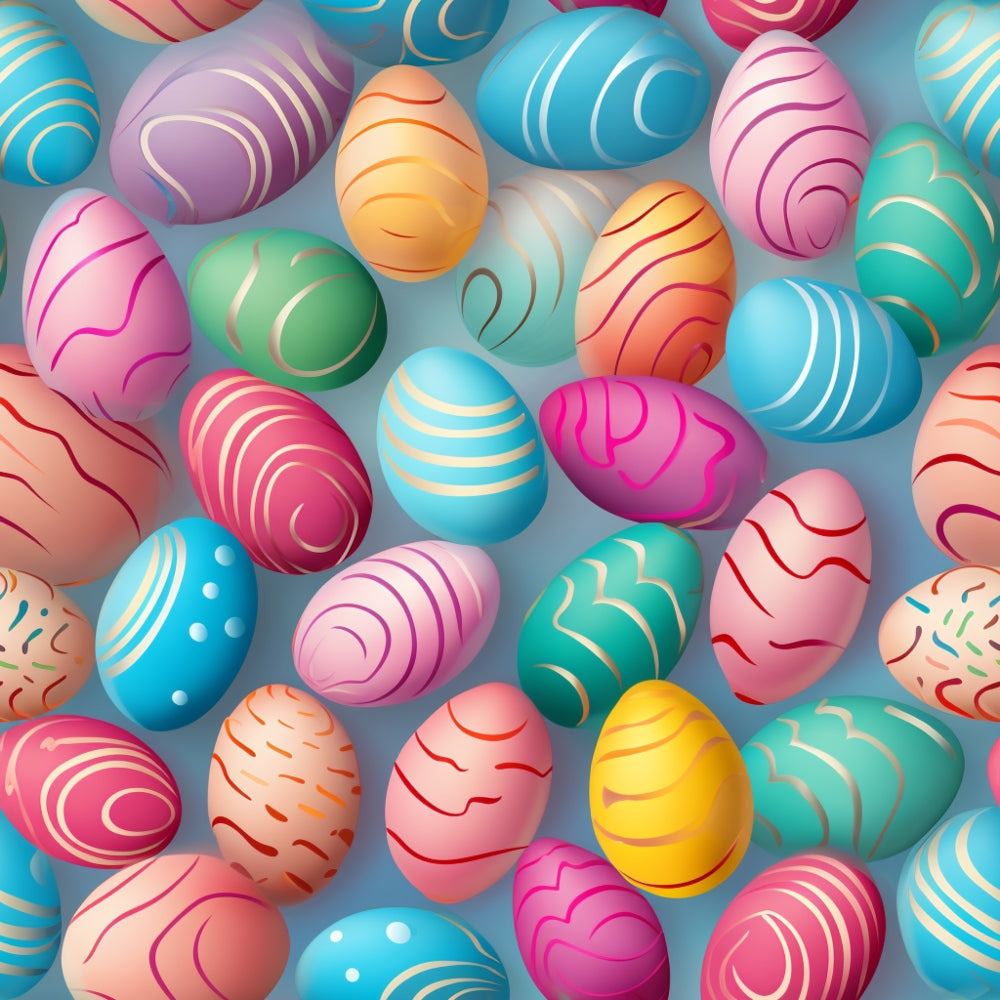 Easter Eggs Pattern 7 Quilting Cotton Fabric