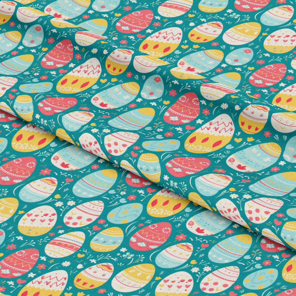 Easter Eggs Pattern 8 Quilting Cotton Fabric