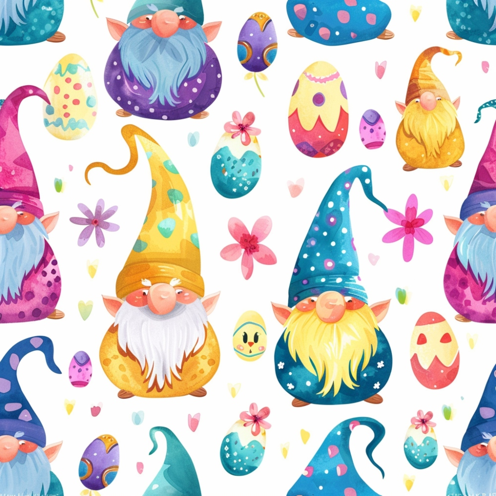 Whiskered Egg Hunt Pattern 11 Minky Fabric