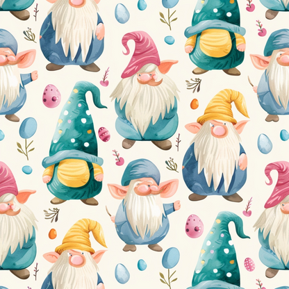 Whiskered Egg Hunt Pattern 1 Minky Fabric