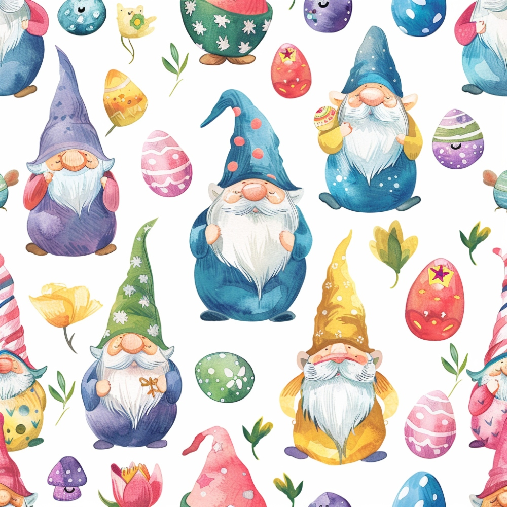 Whiskered Egg Hunt Pattern 3 Minky Fabric