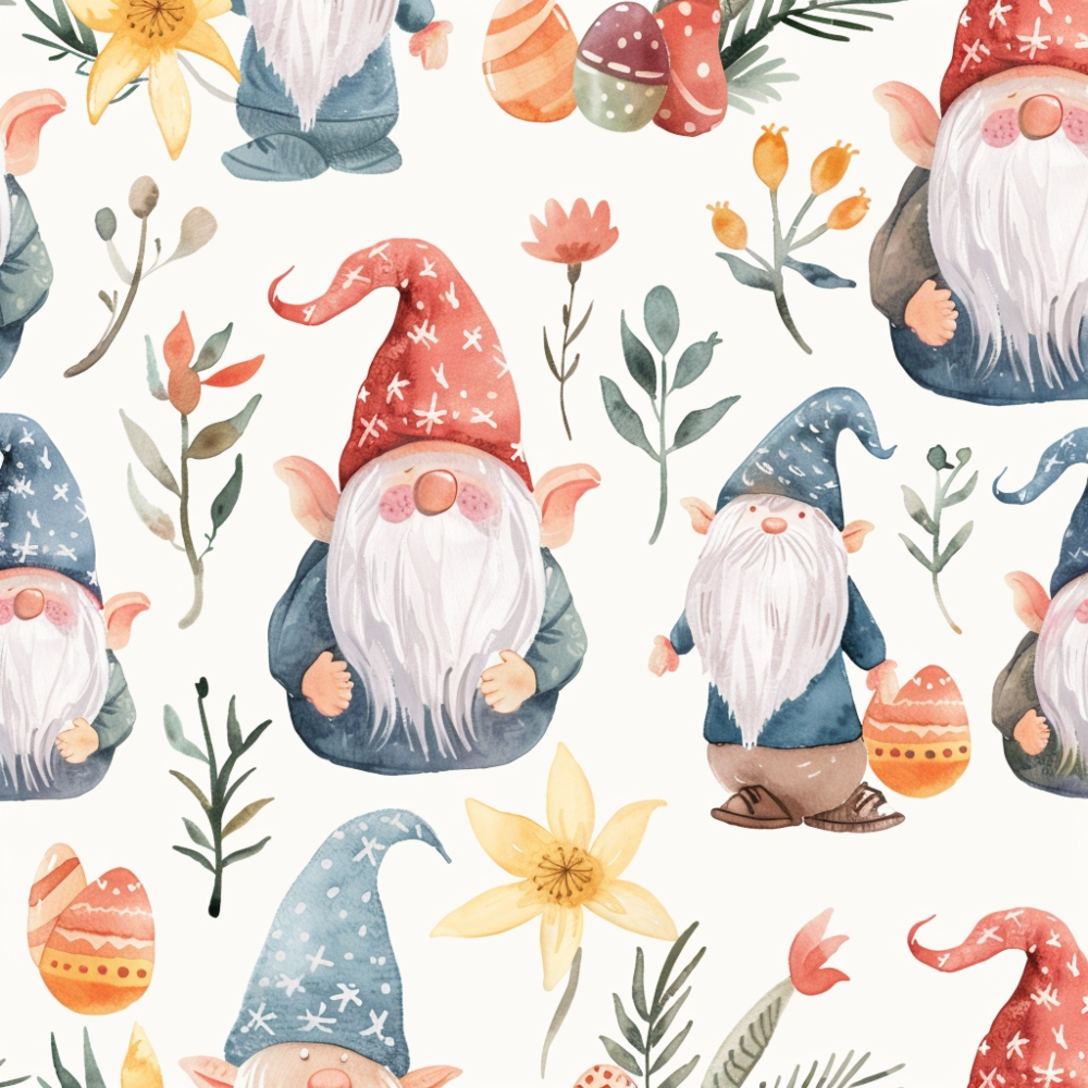 Whiskered Egg Hunt Pattern 4 Minky Fabric