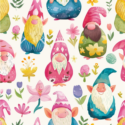 Whiskered Egg Hunt Pattern 6 Minky Fabric