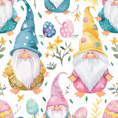 Whiskered Egg Hunt Pattern 7 Minky Fabric