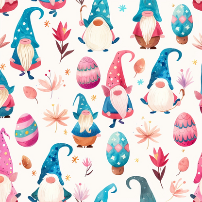 Whiskered Egg Hunt Pattern 8 Minky Fabric