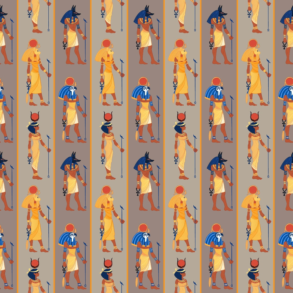 Egyptian Hieroglyphs Pattern 1 Quilting Cotton Fabric