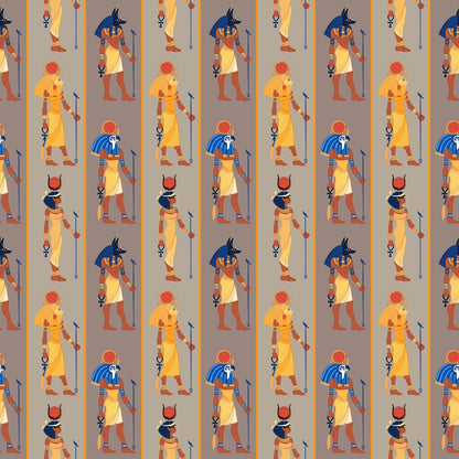 Egyptian Hieroglyphs Pattern 1 Quilting Cotton Fabric