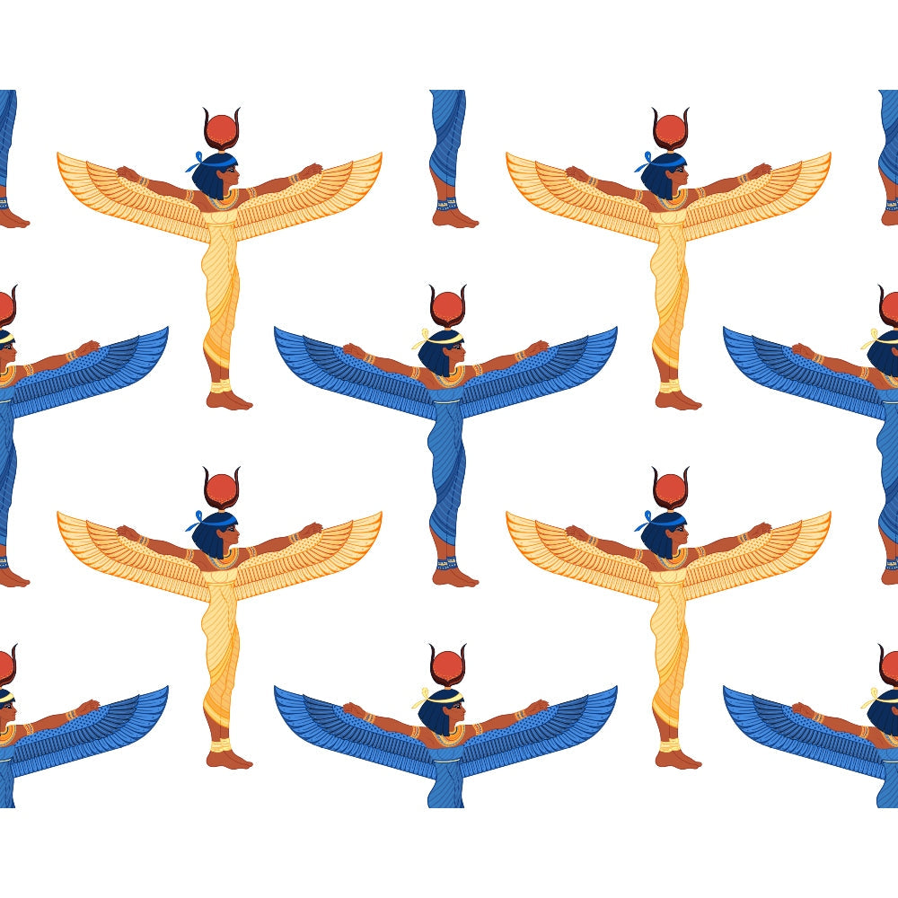 Egyptian Hieroglyphs Pattern 12 Quilting Cotton Fabric