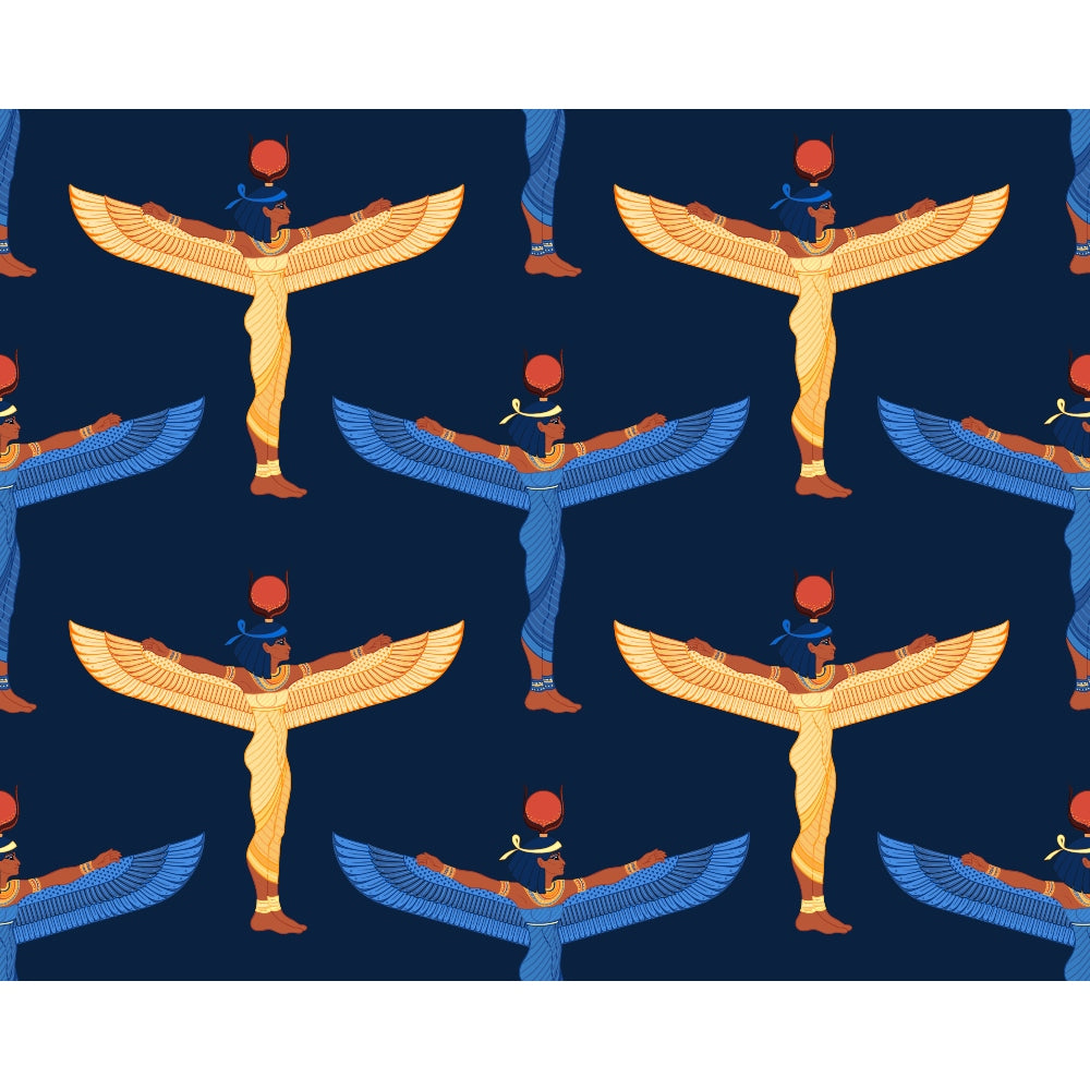 Egyptian Hieroglyphs Pattern 13 Quilting Cotton Fabric
