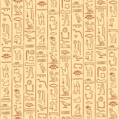 Egyptian Hieroglyphs Pattern 2 Quilting Cotton Fabric