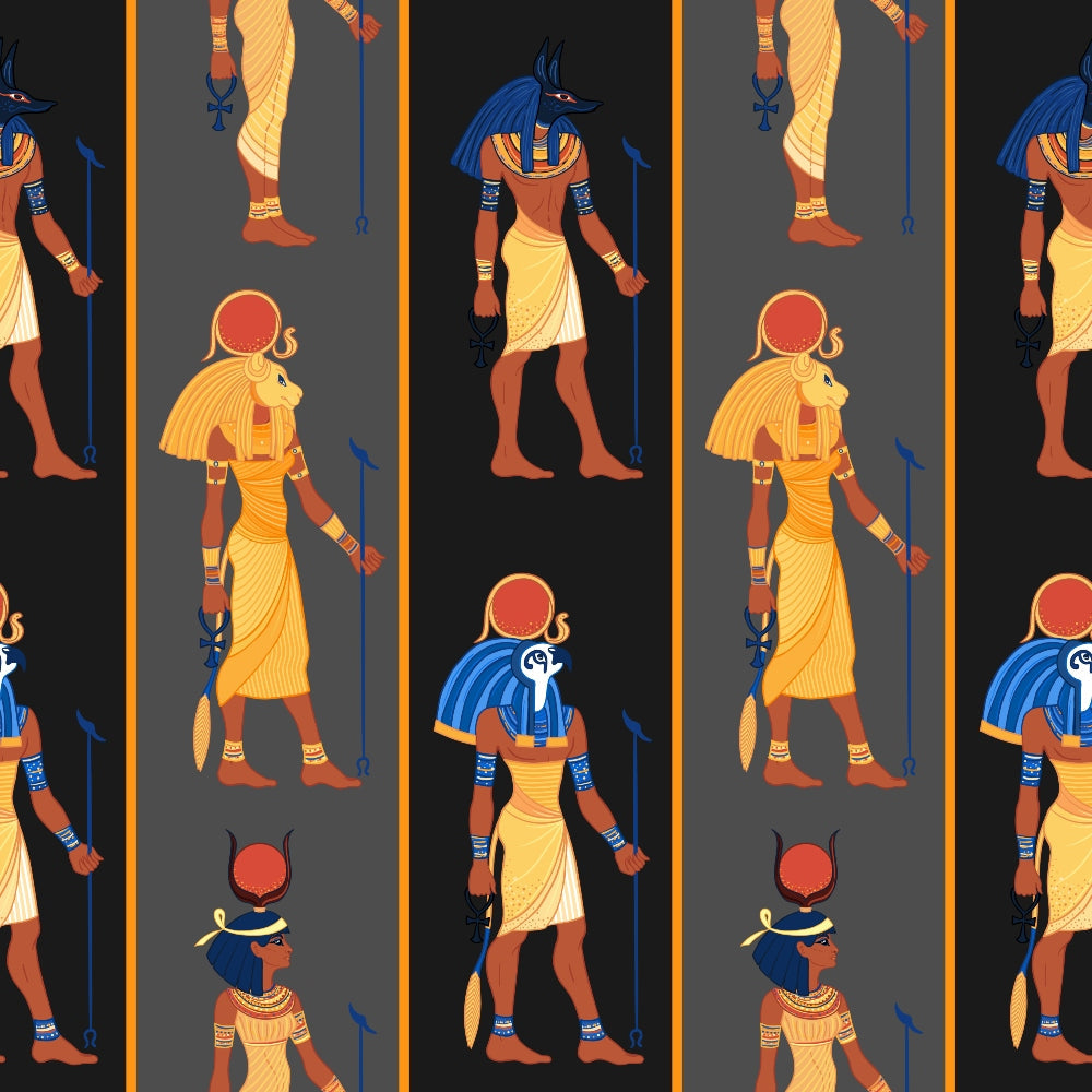 Egyptian Hieroglyphs Pattern 9 Quilting Cotton Fabric