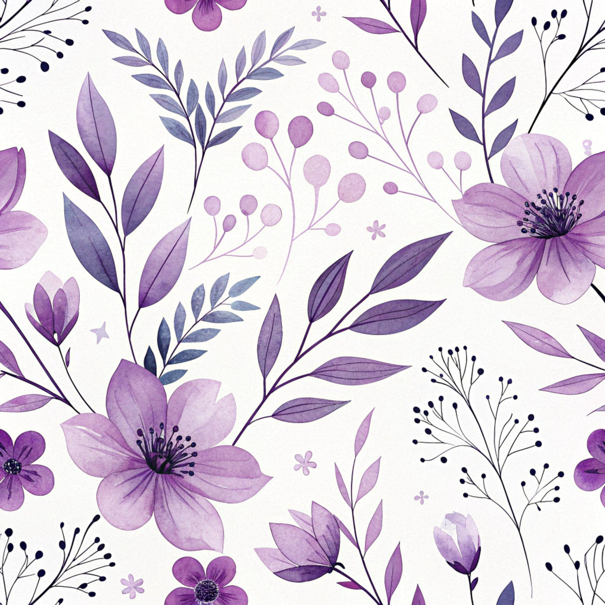Watercolor Wanderings Pattern 10 Minky Fabric