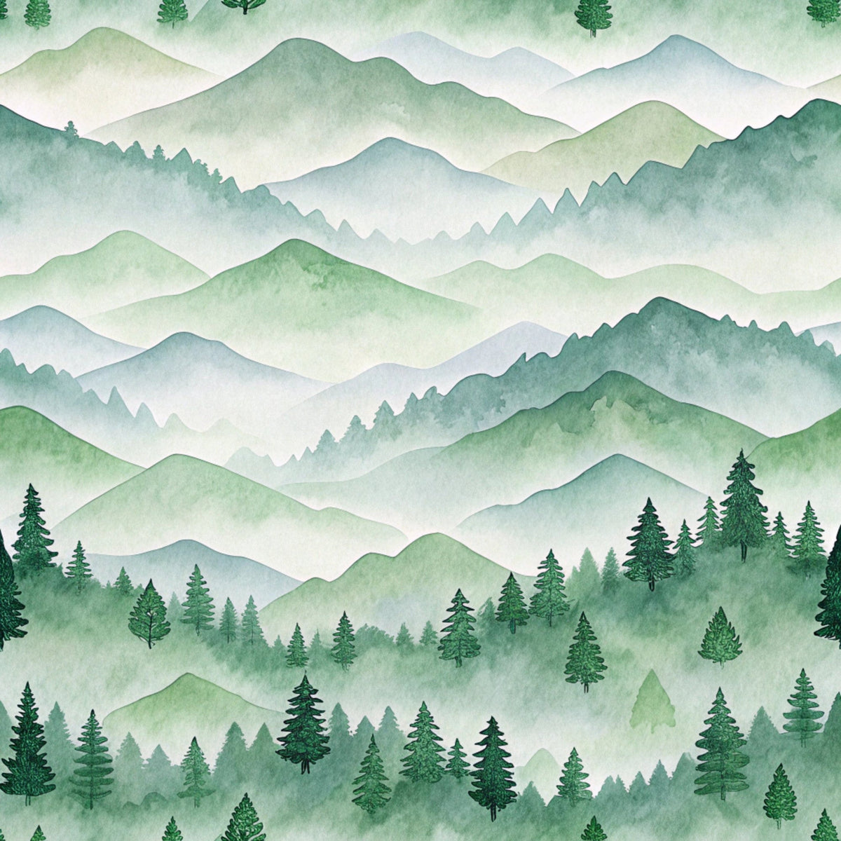 Watercolor Wanderings Pattern 13 Minky Fabric