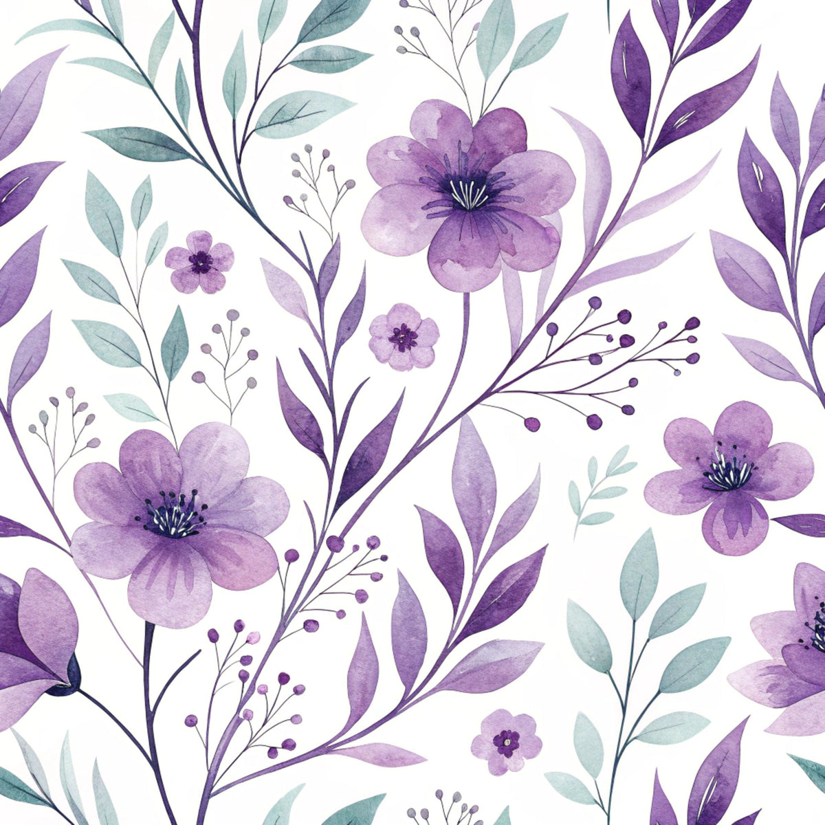 Watercolor Wanderings Pattern 19 Minky Fabric
