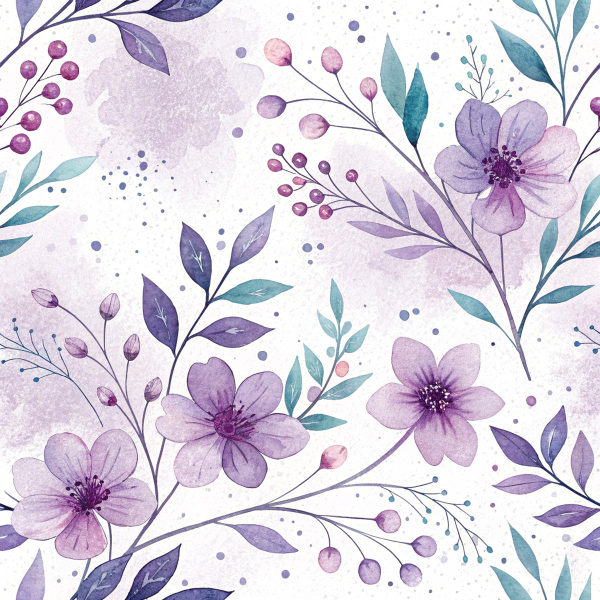 Watercolor Wanderings Pattern 24 Minky Fabric
