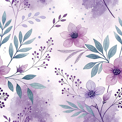 Watercolor Wanderings Pattern 2 Minky Fabric