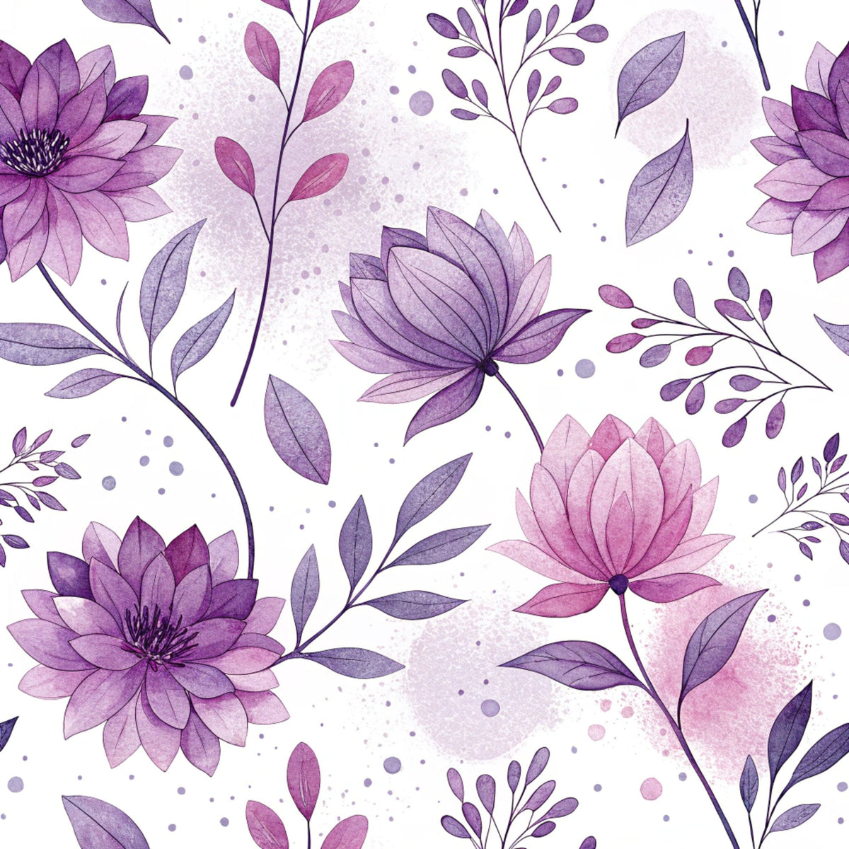 Watercolor Wanderings Pattern 4 Minky Fabric
