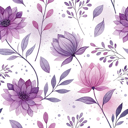 Watercolor Wanderings Pattern 4 Minky Fabric