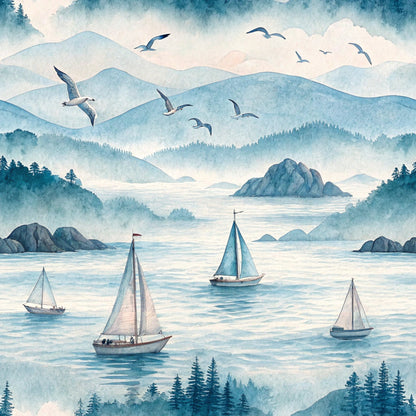 Watercolor Wanderings Pattern 5 Minky Fabric
