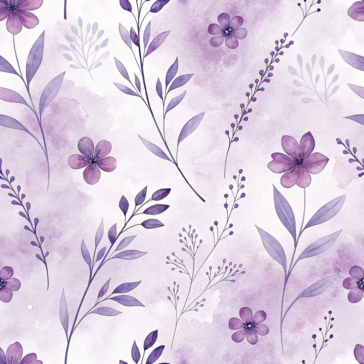 Watercolor Wanderings Pattern 7 Minky Fabric