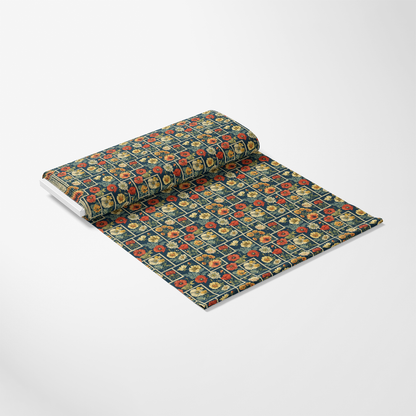 Eliza's Floral Grids Pattern 14 Quilting Cotton Fabric
