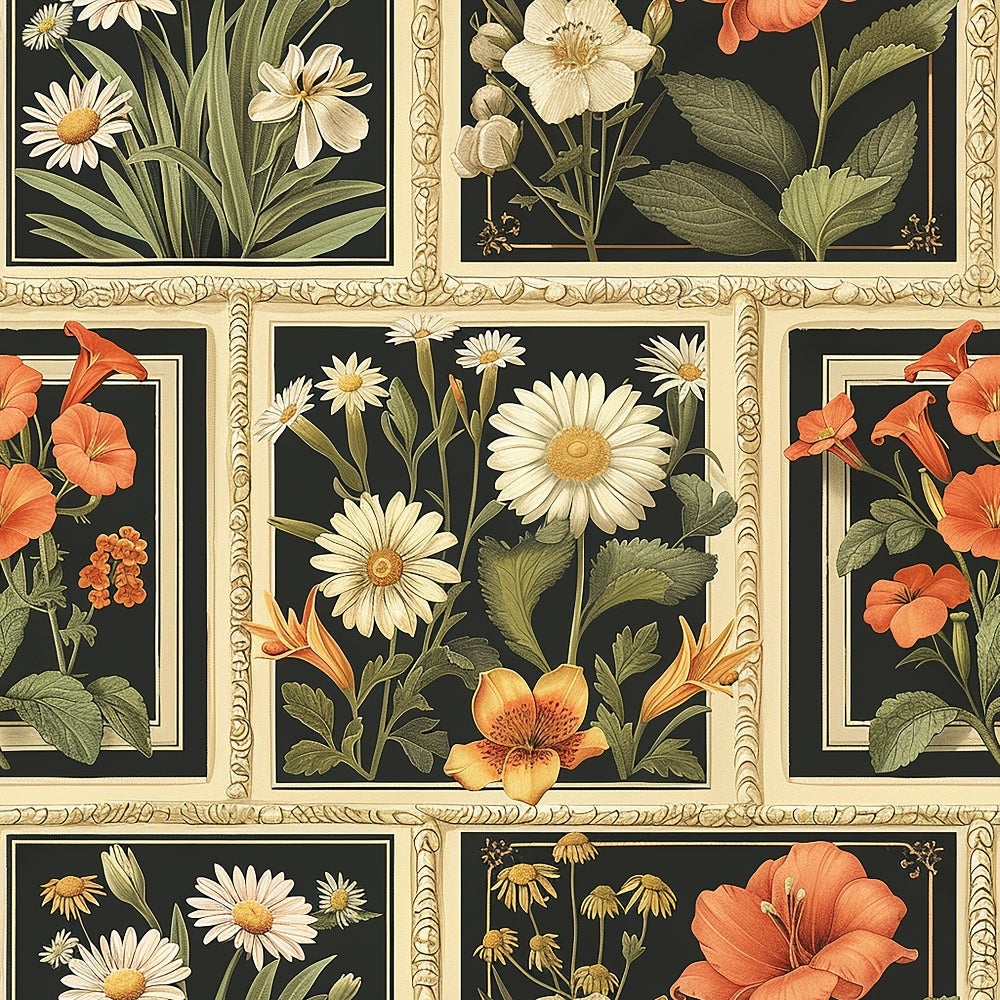Botanical Tarot Pattern 1 Minky Fabric