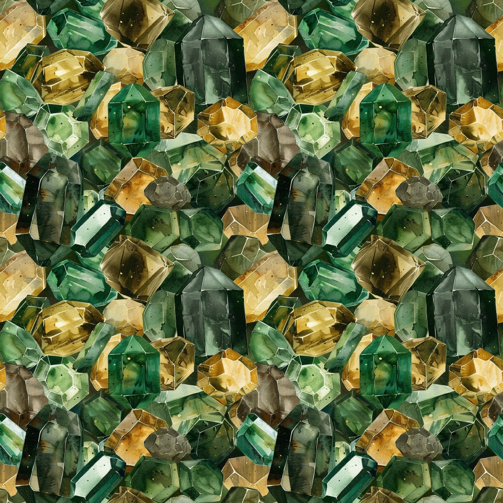 Forest Jewels Pattern 10 Minky Fabric