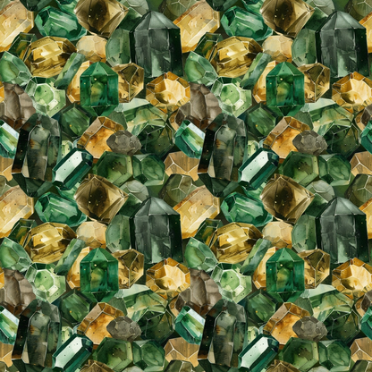 Forest Jewels Pattern 10 Minky Fabric