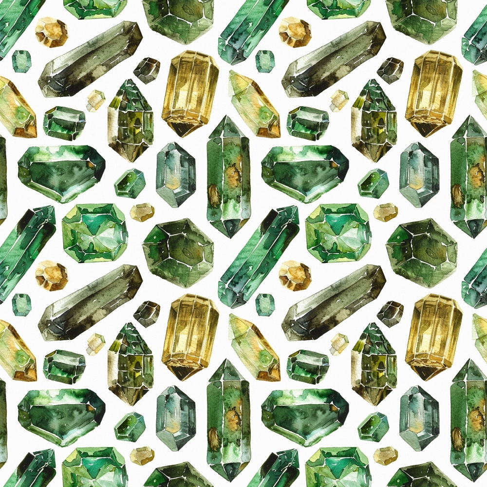 Forest Jewels Pattern 5 Minky Fabric